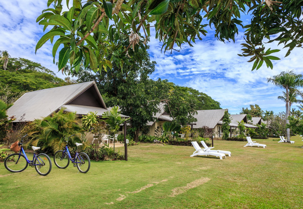 Per Person, Twin Share Tranquil Fijian Getaway at Musket Cove Island Resort - incl. Return Boat Transfers, Daily Breakfast & More incl. FJD$200 resort credit - Option to Bring children