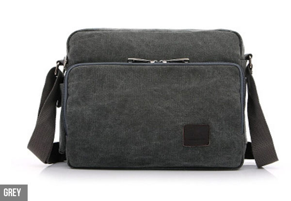 Multi-Pocket Canvas Satchel - Four Colours Available