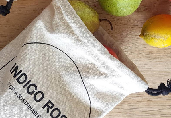 Pack of Five Eco-Friendly Produce Bags - Three Sizes Available
