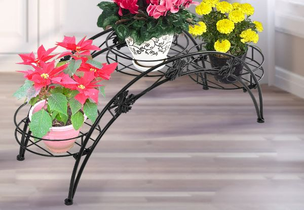 Levede Metal Plant Stand - Available in Two Colours & Option for Two-Pack