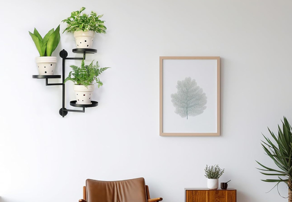 Rotating Three-Tier Wall Plant Holder