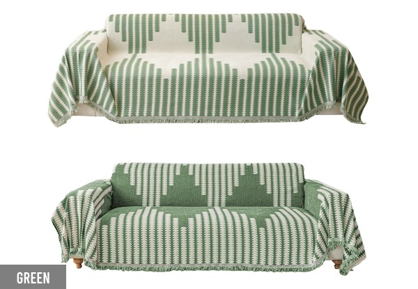 Reversible Chenille Sofa Cover - Available in Five Colours & Four Sizes