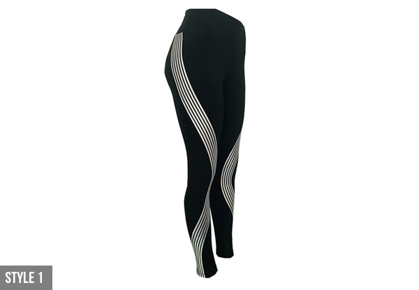 Glowing Sports Leggings - Two Styles Available with Free Delivery