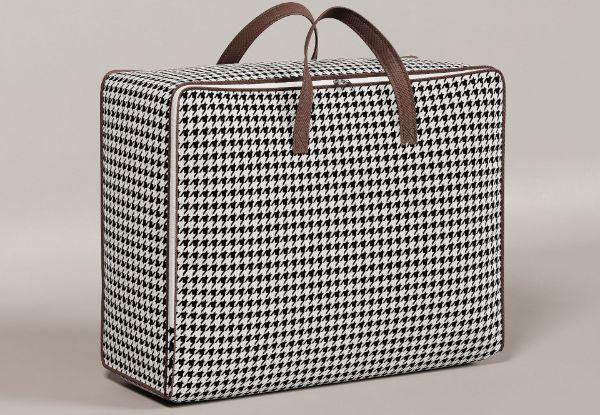 Houndstooth Pattern Storage Bag - Five Options Available