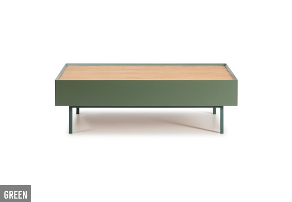 Kentucky Coffee Table with Two Drawers - Three Colours Available