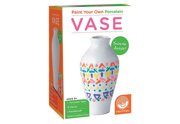 Set of Two Paint-Your-Own Porcelain Vase Sets with Free Delivery