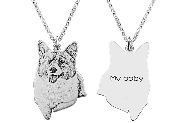 925 Sterling Silver Personalised Pet Necklace - Additional Delivery Charges Apply