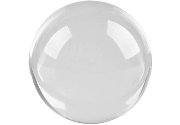 10cm Clear Glass Display Ball