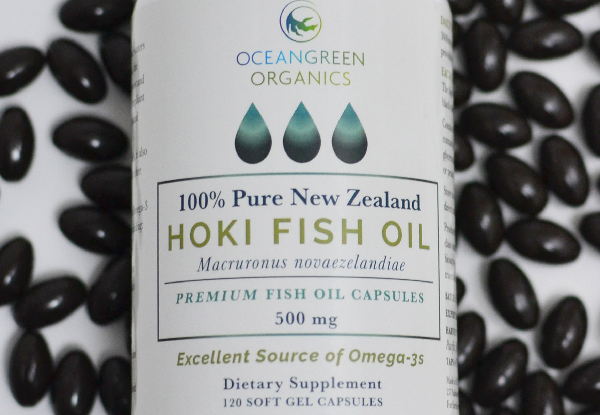 100% Pure NZ Hoki Fish Oil Supplement (120 Capsules)