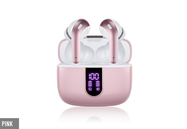 Wireless Bluetooth Headphones with Charging Case - Four Colours Available