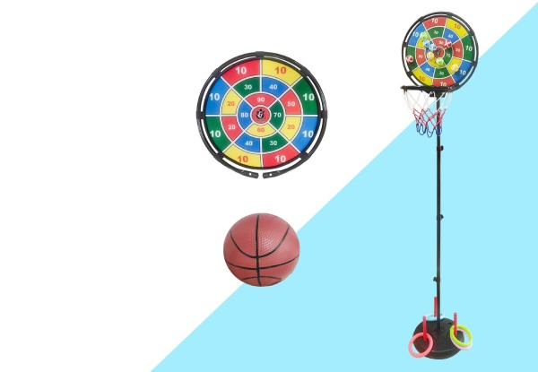 Kids Three-in-One Basketball Hoop