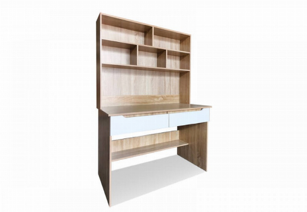 Eevi Drawer Desk with Shelves - Two Sizes Available