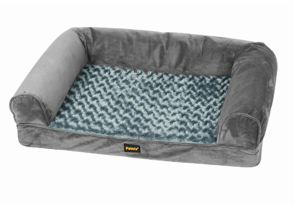 Pawz Pet Warm Bed Sofa  - Available in Two Colours, Four Sizes & Option for Extra Cover