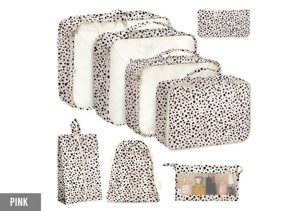 Eight-Piece Travel Storage Bag Set - Two Colours Available