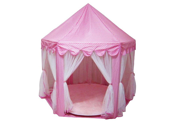 Portable Folding Princess Castle Tent - Three Colours Available with Free Metro Delivery