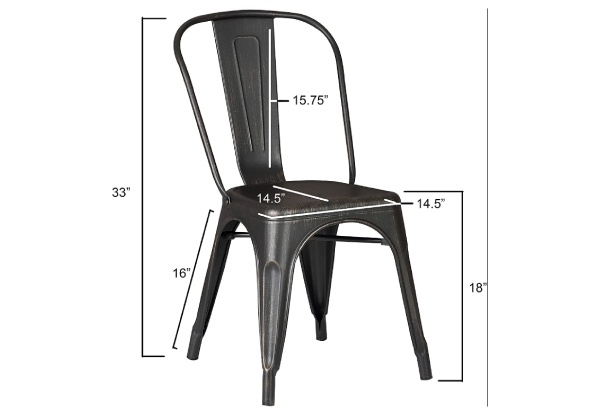 Four-Piece Kitchen Bar Cafe Chair