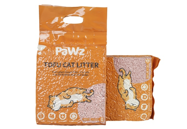 PaWz 2.5kg Tofu Cat Litter Clumping - Available in Two Colours & Option for Six-Piece