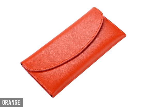 Long Leather Wallet - Seven Colours Available