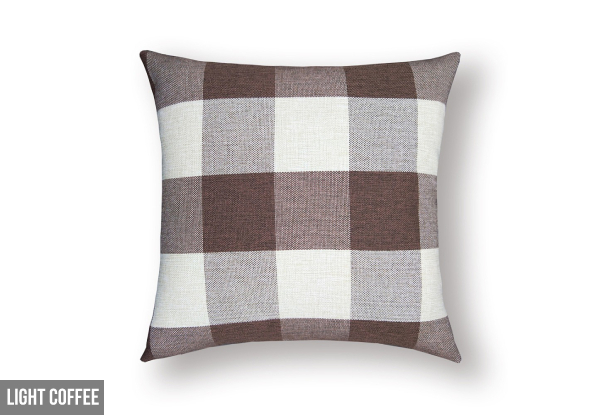 Check Pillow Covers - Two Options & Five Colours Available