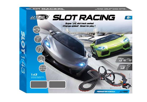 Scale Slot Car Racing Set incl. Lap Counter