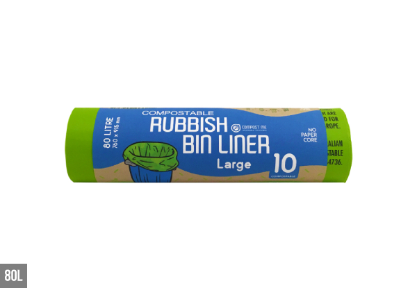 Compostable Plastic Free Bin Liners - Five Sizes Available