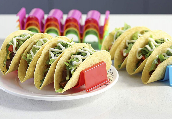 Six-Piece Wave Shape Taco Holder Set - Option for Two Sets