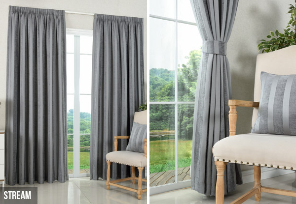 Poly-Lined Ready-Made Curtains - Choose from Six Sizes & Seven Designs