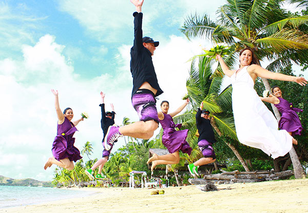 All-Inclusive Wedding Package at  Plantation Island Resort, Fiji for 30 People incl. Four-Nights Accommodation in a Garden Terrace or Studio Garden Bure for the Bride & Groom