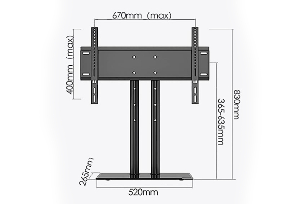 40 to 70 Inches Adjustable TV Stand