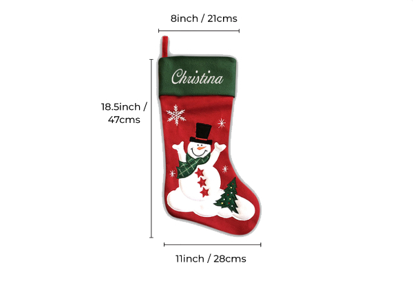 Personalised Traditional Christmas Stocking - Available in Five Options