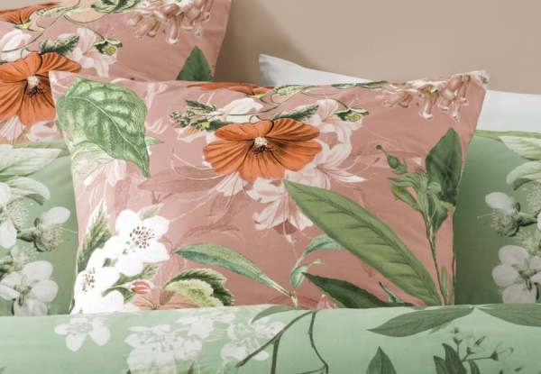 Florabella Duvet Cover Set - Available in Four Sizes, Filled Cushion & Option for European Pillowcase