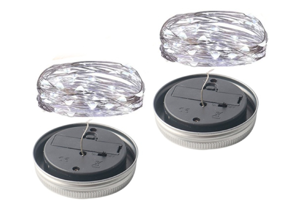 Solar LED Mason Jar Decorative Fairy Light - Three Colours Available