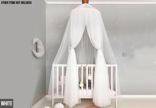 Kids Bed Canopy Curtain - Four Colours Available
