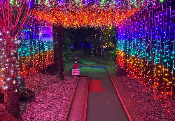 One Round of Rotovegas Night Mini Golf for One Person - Options for up to Six People