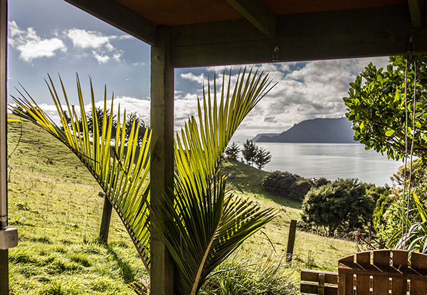 Two-Night Accommodation for Two People in the Nikau Hut on Pepin Island Farm incl.  Breakfast Pack & Cheeseboard Platter