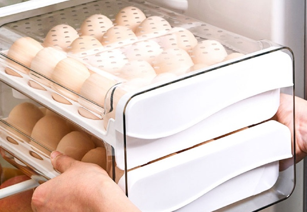 40-Capacity Large Refrigerator Egg Holder