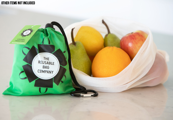 Six Reusable Produce Bags