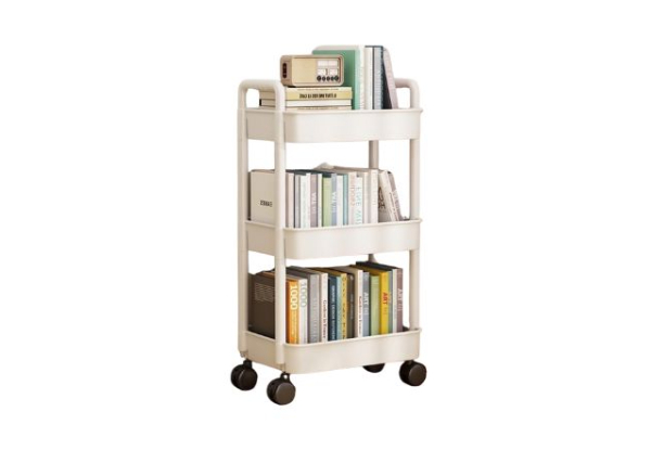 Multi-Layer Floor Standing Mobile Storage Trolley Rack