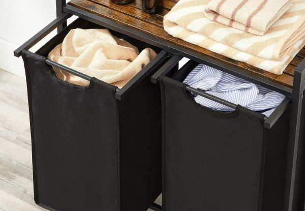 Vasagle Two Compartment Laundry Basket