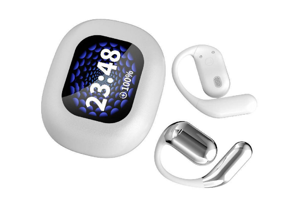 Wireless Over The Ear Earbuds with LCD Touchscreen - Two Colours Available