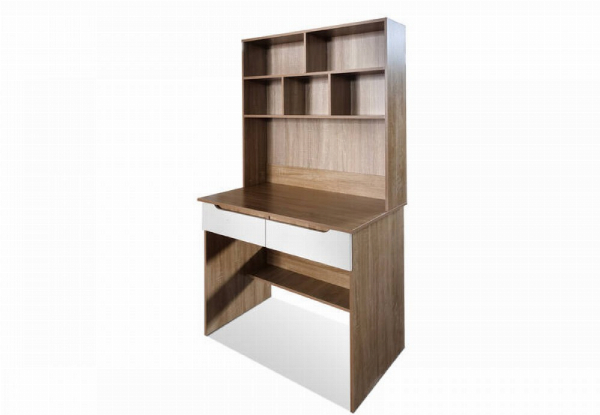 Eevi Drawer Desk with Shelves - Two Sizes Available