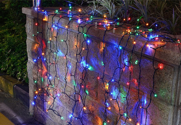 Christmas 100-LED Solar Powered String Light - Available in Three Colours & Option for 330 & 500-LED