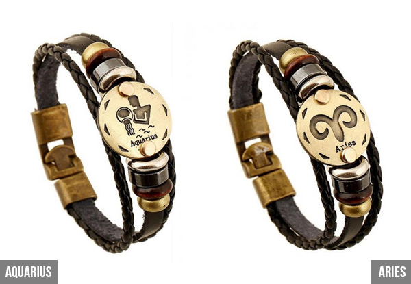 Zodiac Bracelet Range - 12 Options Available with Free Delivery