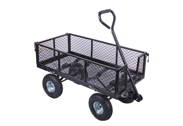 Black Garden Cart • GrabOne NZ