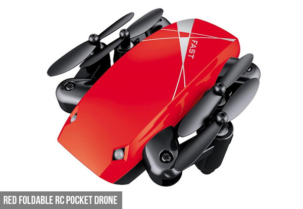 Foldable RC Pocket Drone - Two Colours Available - Option to incl. Camera with Free Delivery