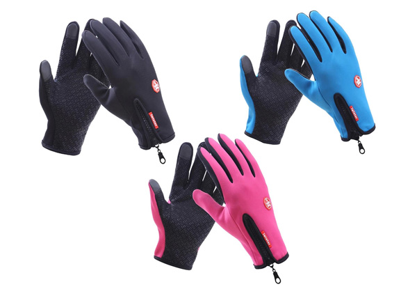 Water-Resistant Sports Touch Gloves - Three Colours & Sizes Available with Free Delivery