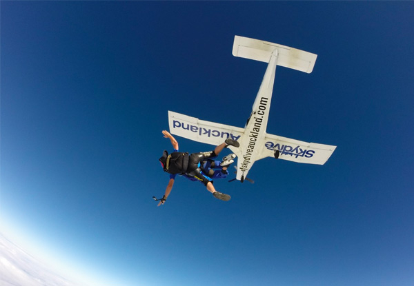 13,000ft Skydive Auckland with 45-Second Free Fall incl. Voucher towards Media Package - 48 Hours Only Flash Sale