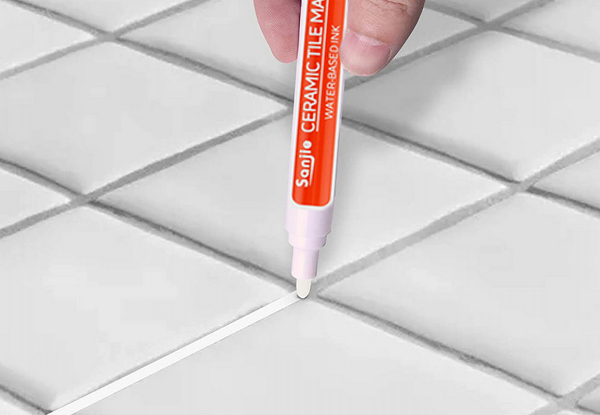 Five-Piece Grout Tile Repair Pen - Available in Five Colours & Option for 10-Piece