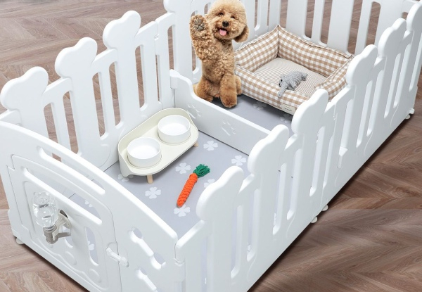 Two-in-One Pet Enclosure Kennel Playpen Fence Crate - Two Options Available