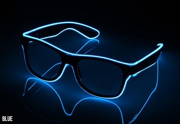 Flashing LED Party Glasses - Three Colours Available